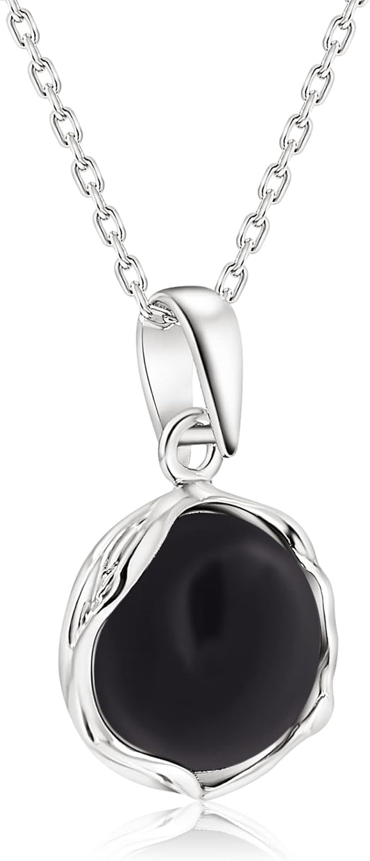 Gemstone Necklaces for Women Silver by ADITA GOLD 12mm