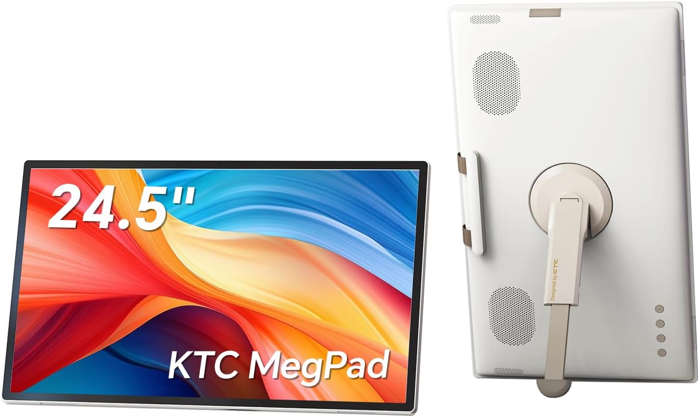 KTC 25 Inch MegPad Portable Touchscreen Monitor for Travel