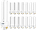 15 Pack PLC-13W 4 Pin G24q-1 Compact Fluorescent Bulbs - Bright