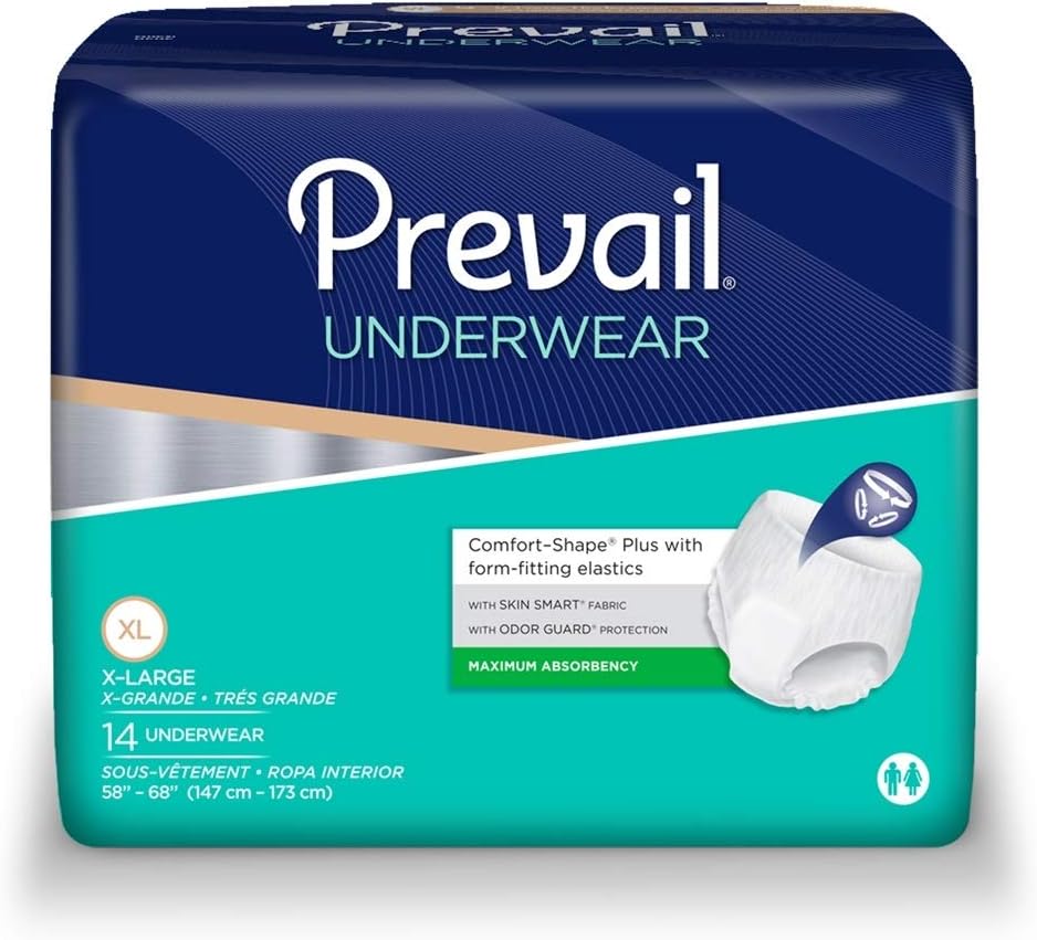 Prevail Maximum Absorbency Adult Diaper, X-Large 14ct