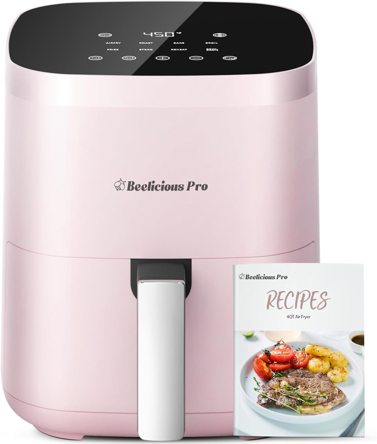 Beelicious 8-in-1 Smart Compact 4QT Air Fryer for Healthy Cooking