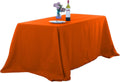 Ascoza 2pack 90x132 in Orange Rectangular Tablecloth - Stylish Event