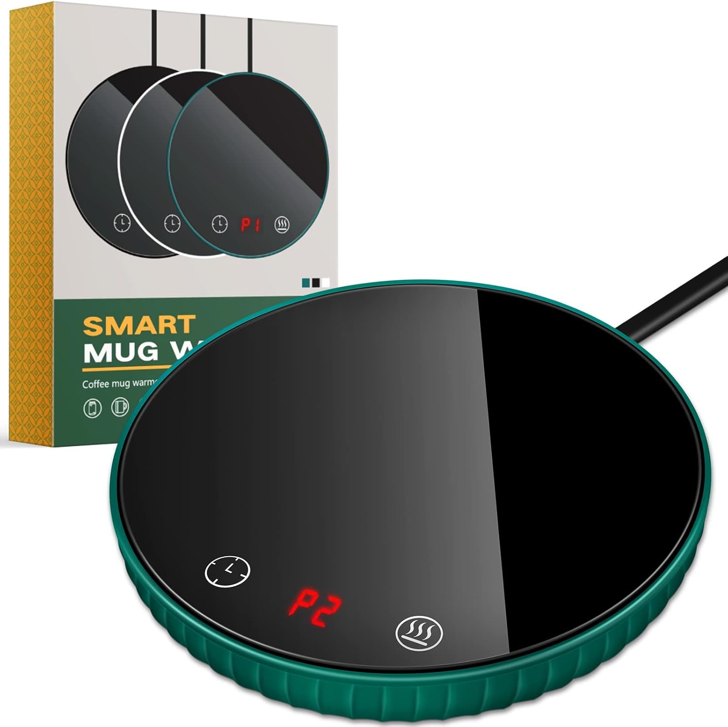 Barmanova Smart Mug Warmer - 2 Temp Settings, Auto Shut Off, 12H Timer