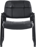 CLATINA Big & Tall 400 lbs Waiting Room Guest Chair - Wide Leather