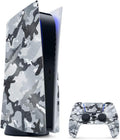 MightySkins Glossy Glitter Gaming Skin for PS5 - Gray Camouflage