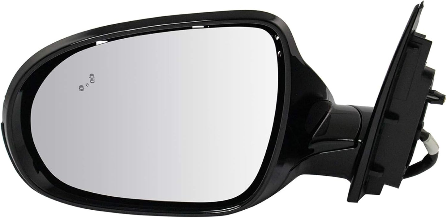 TRQ Left Mirror Drivers Side for 2016-2018 Kia Sorento Vehicles