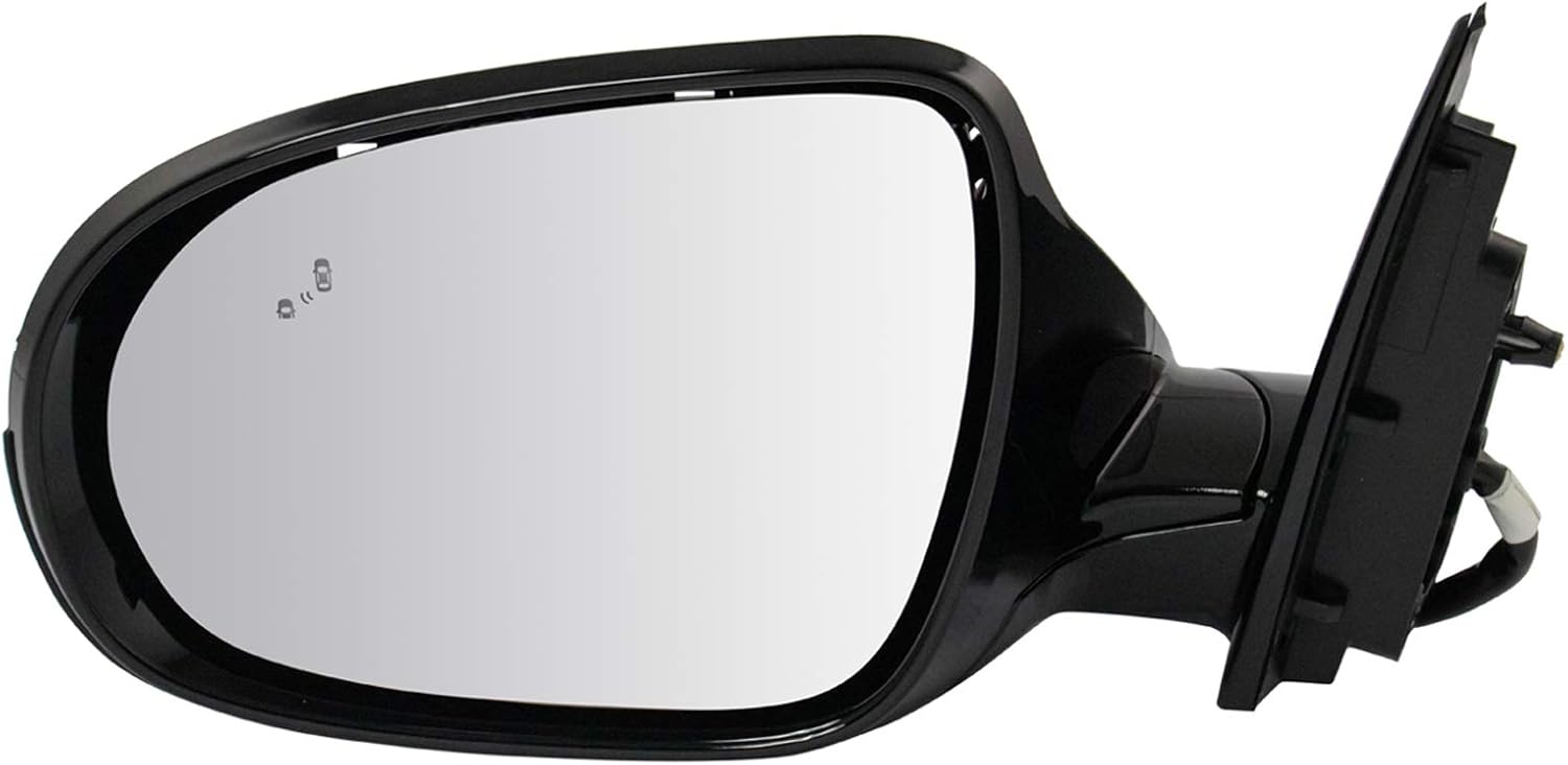 TRQ Left Mirror Drivers Side for 2016-2018 Kia Sorento Vehicles