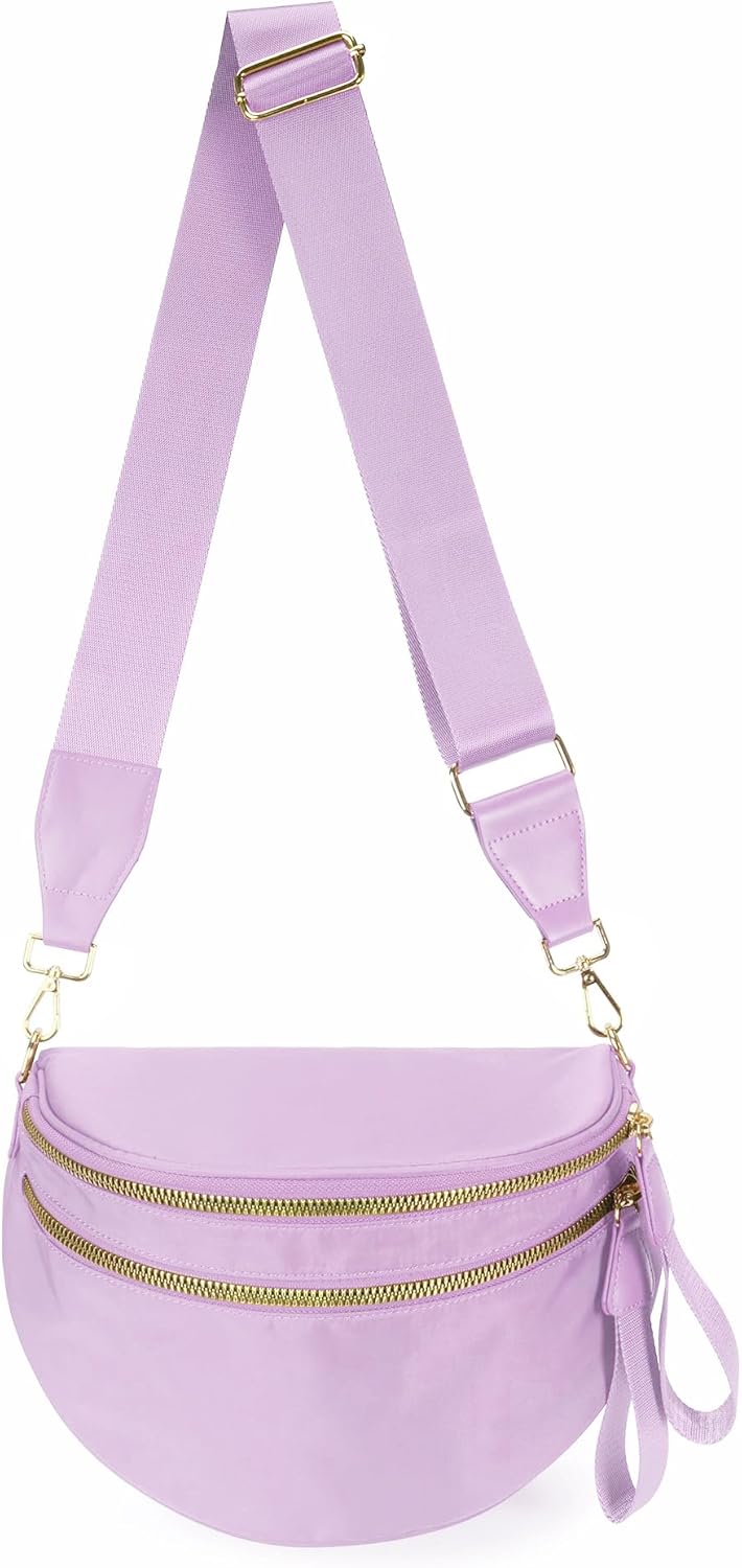 Spacious Nylon Crossbody Bag for Women - Trendy and Versatile