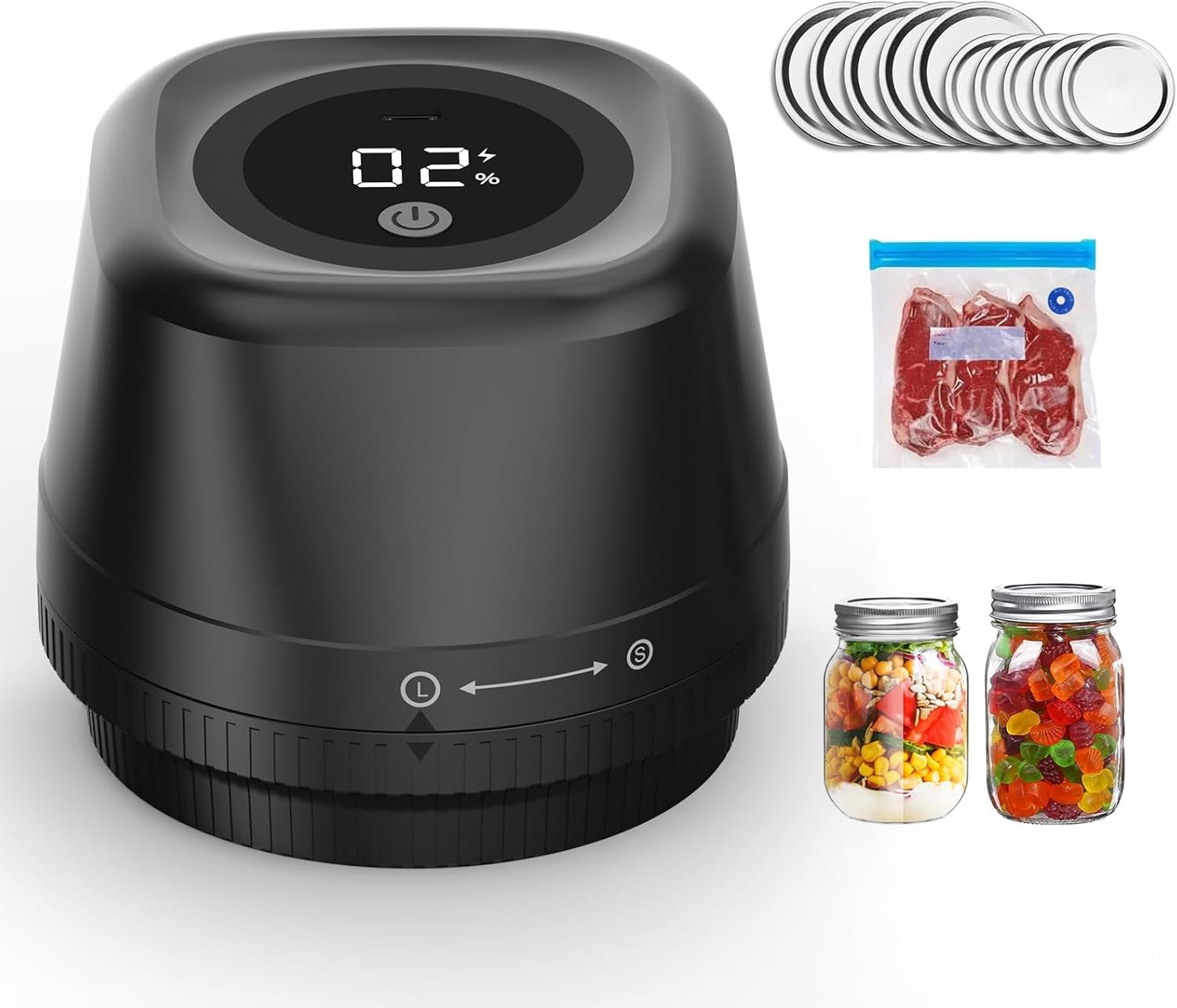 Upgraded Electric Mason Jar Vacuum Sealer for Canning Needs
