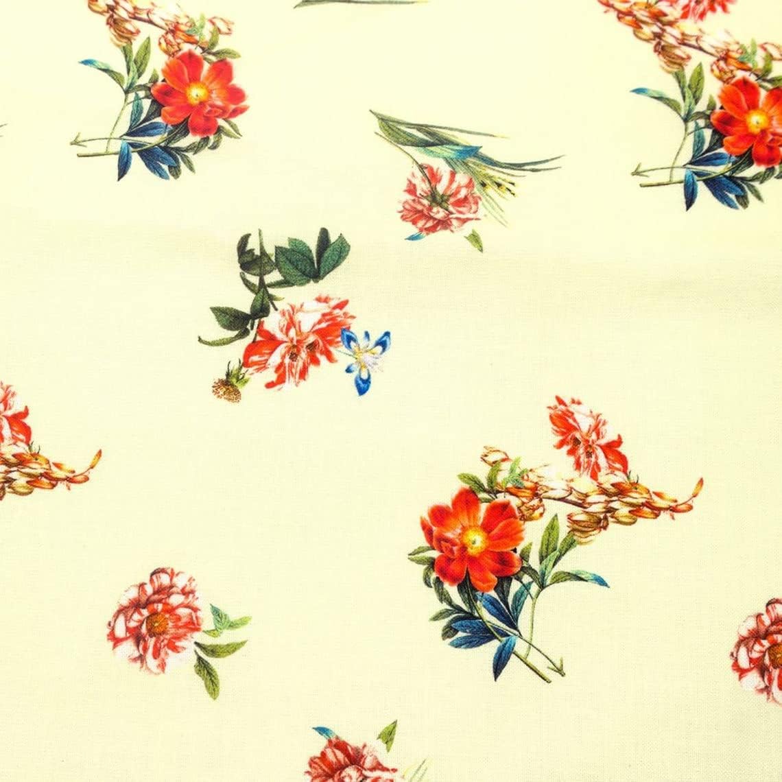 100% Combed Cotton Printed Quilting Fabric for Crafts & DIY