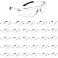 30 Pack Clear Safety Glasses for Eye Protection and Comfort