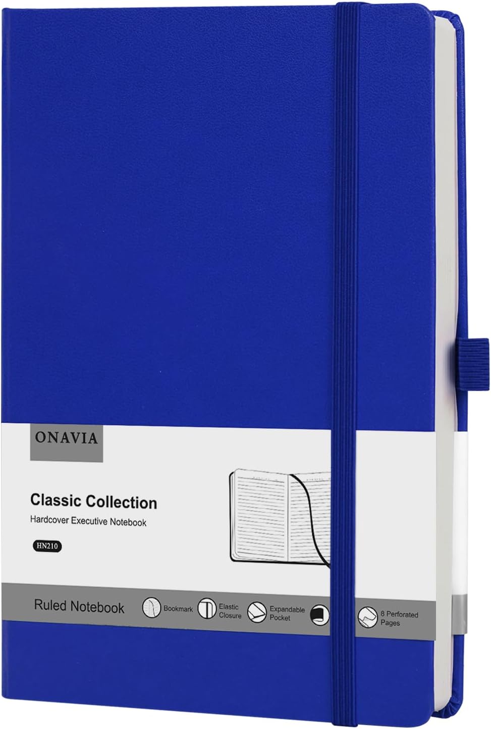 ROYAL BLUE A5 Lined Journal 100 GSM Hardcover - ONAVIA