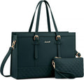Laptop Tote Bag for Women 15.6 in - Quilted Professional Work Tote