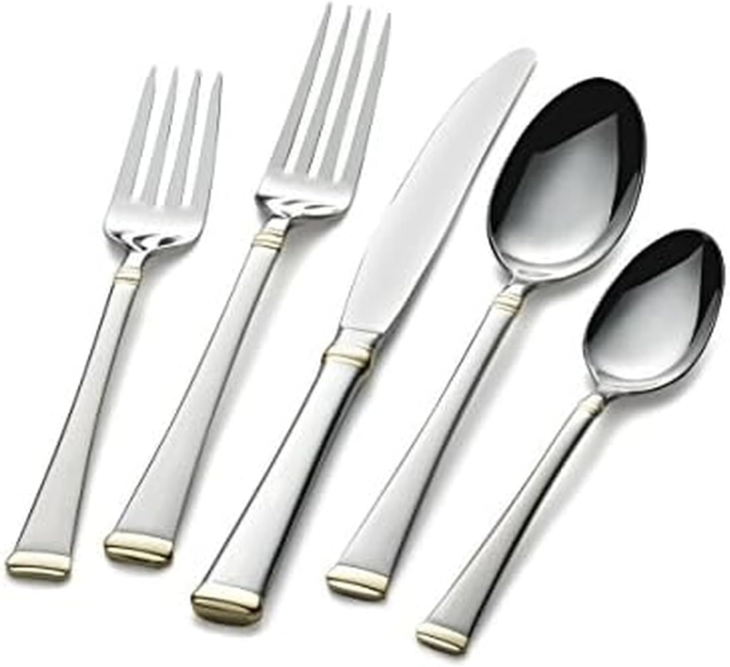 Mikasa Gold Accent Harmony Flatware Set for Elegant Dining