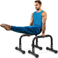 TABEKE Push Up Bar Parallettes 12 in - Stable Calisthenics Dip Bars