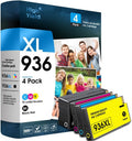 936 936XL Ink Cartridges Combo Pack Replacement - High Yield 4-Pack