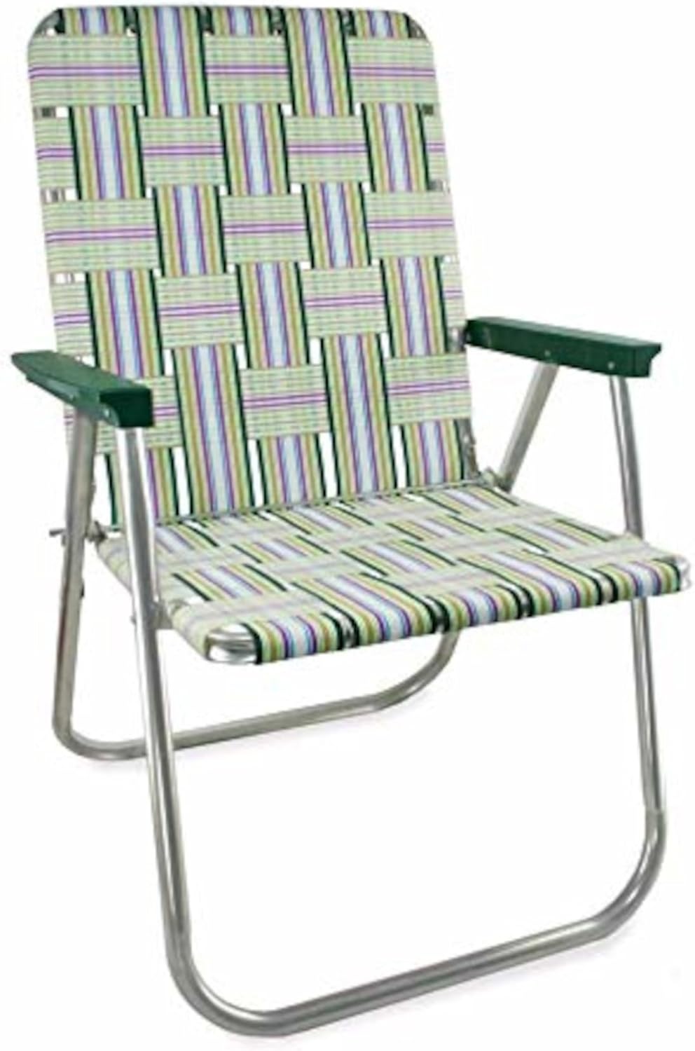Folding Aluminum Webbed Lawn Chair for Camping and Sports