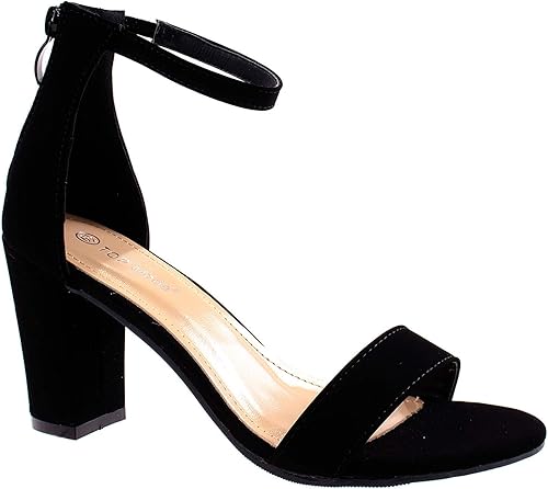 TOP Moda Women's Fashion Ankle Strap Evening Dress High Heel Sandals