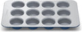 Caraway Non-Stick Ceramic 12-Cup Muffin Pan - Naturally Slick Navy
