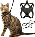 Houdini Escape Proof Cat Harness and Leash Set - Vegan Leather Kitten