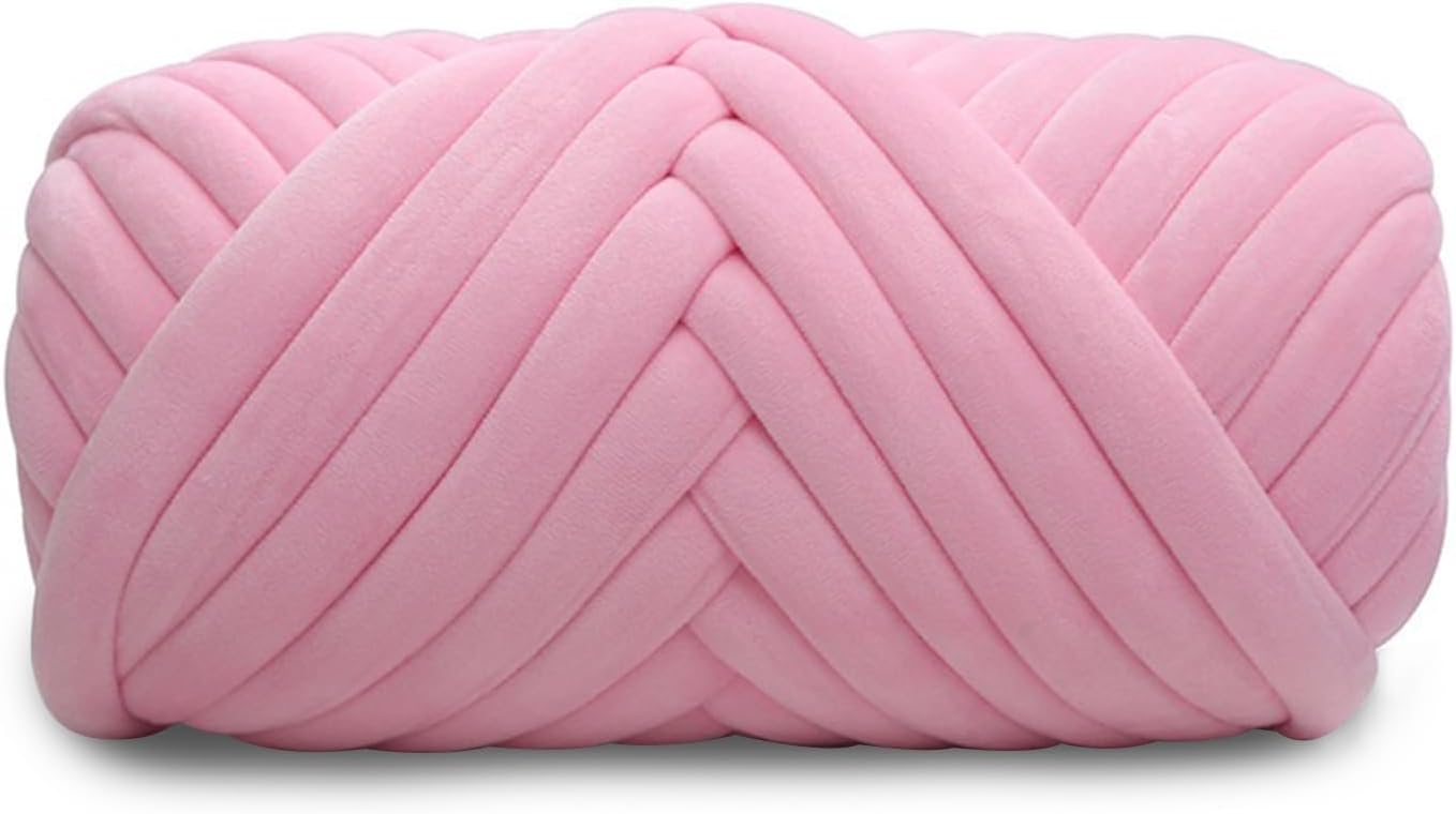Velvet Chunky Yarn for DIY Projects - Super Soft Jumbo Tube
