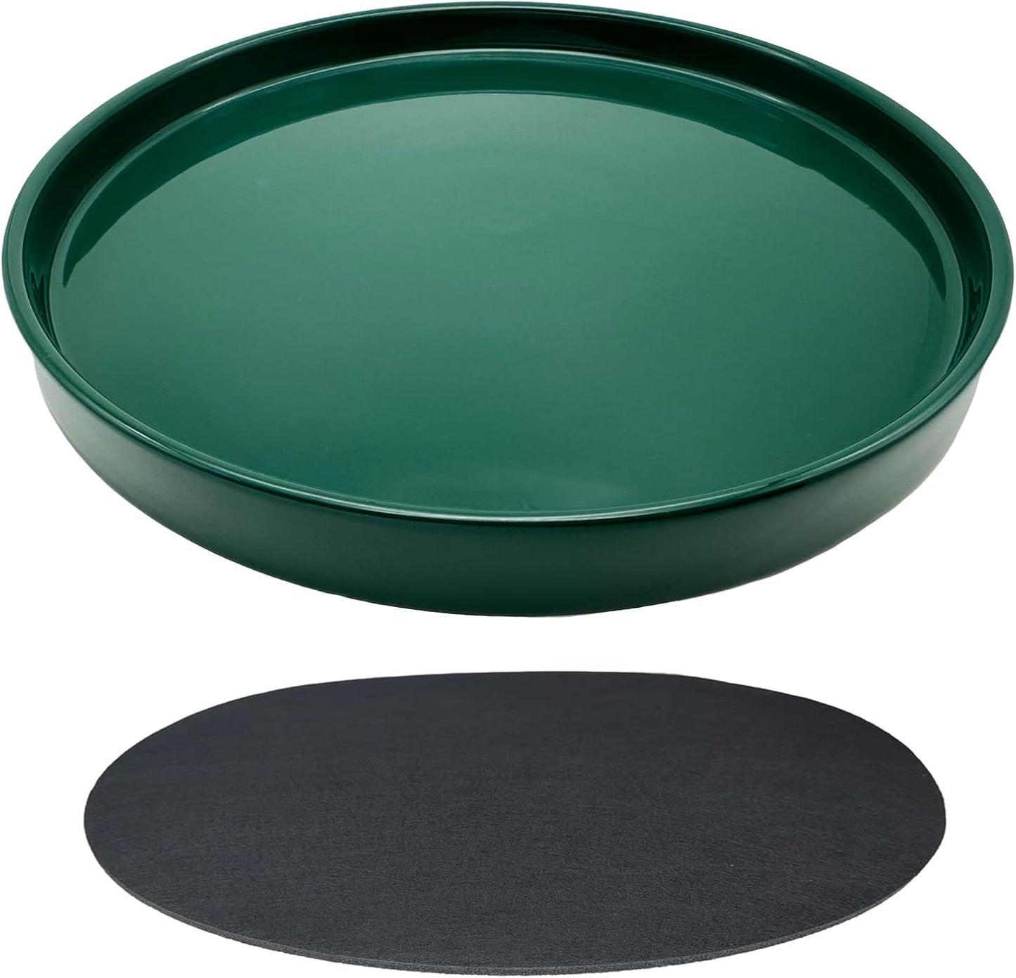 Durable 12 Inch Ceramic Plant Saucer Pot Tray for Indoor Use