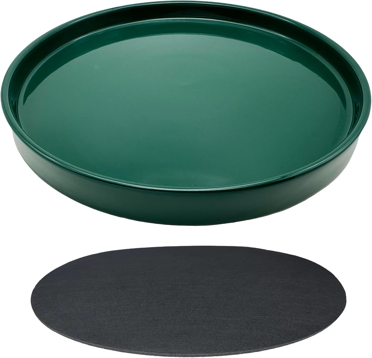 Durable 12 Inch Ceramic Plant Saucer Pot Tray for Indoor Use