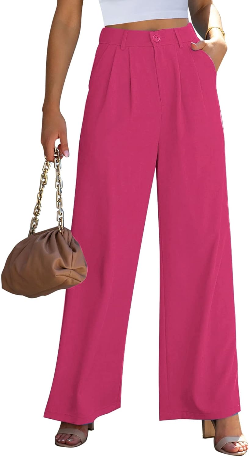 GRAPENT Wide Leg Pants for Women - Stylish High Waisted Trousers