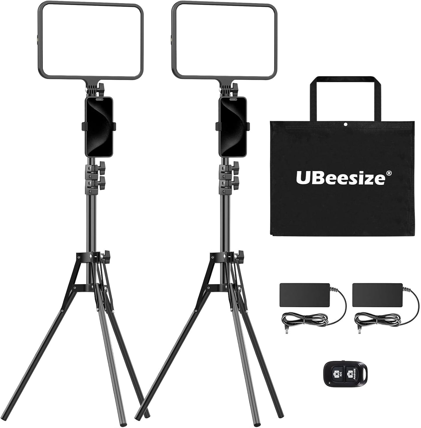 UBeesize LED Video Light Kit for Photography and Streaming