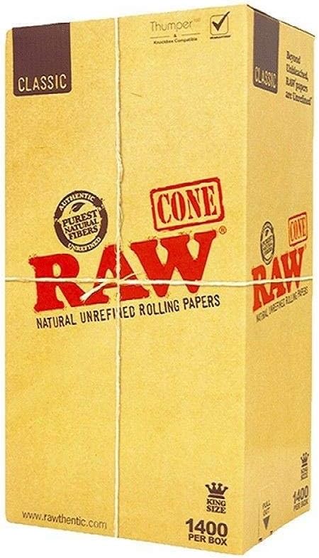 RAW Pre-Rolled Cone 1400 Pack for Smooth Smoking Experience