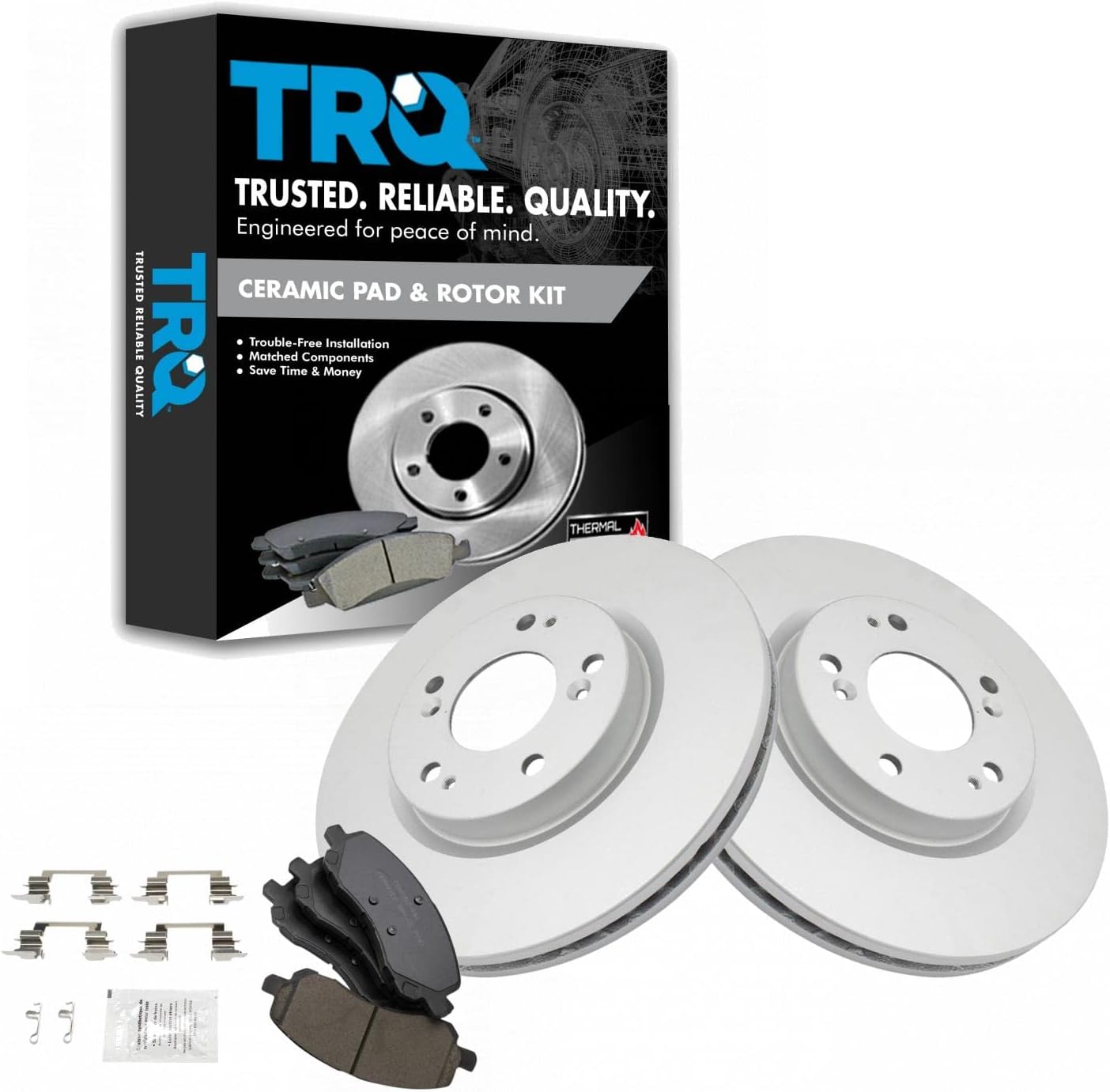 TRQ Front Posi Ceramic Brake Pads & Coated Rotors Kit Review