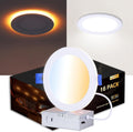 Canless 6 in LED Recessed Lights 16 Pack - Dimmable with Night Light
