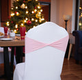 Spandex Chair Sashes 75 Pack Blush Pink - Stretch Bands for Events