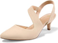 mysoft Women's Dress Shoes Low Heels 2 in Kitten Pumps Slingback