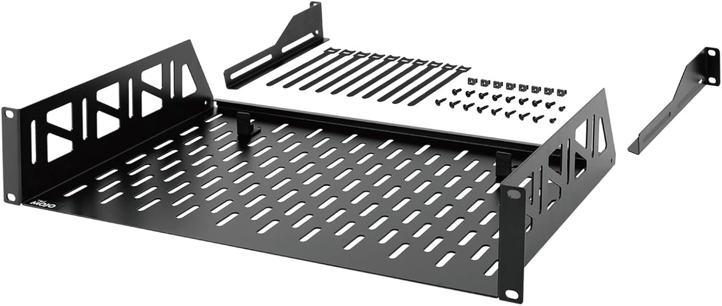 Tecmojo 2U Rack Shelf for 19 inch Server Racks and Cabinets