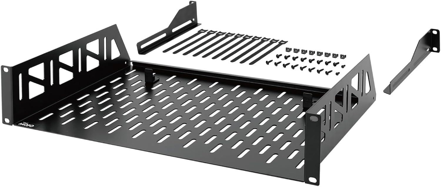 Tecmojo 2U Rack Shelf for 19 inch Server Racks and Cabinets