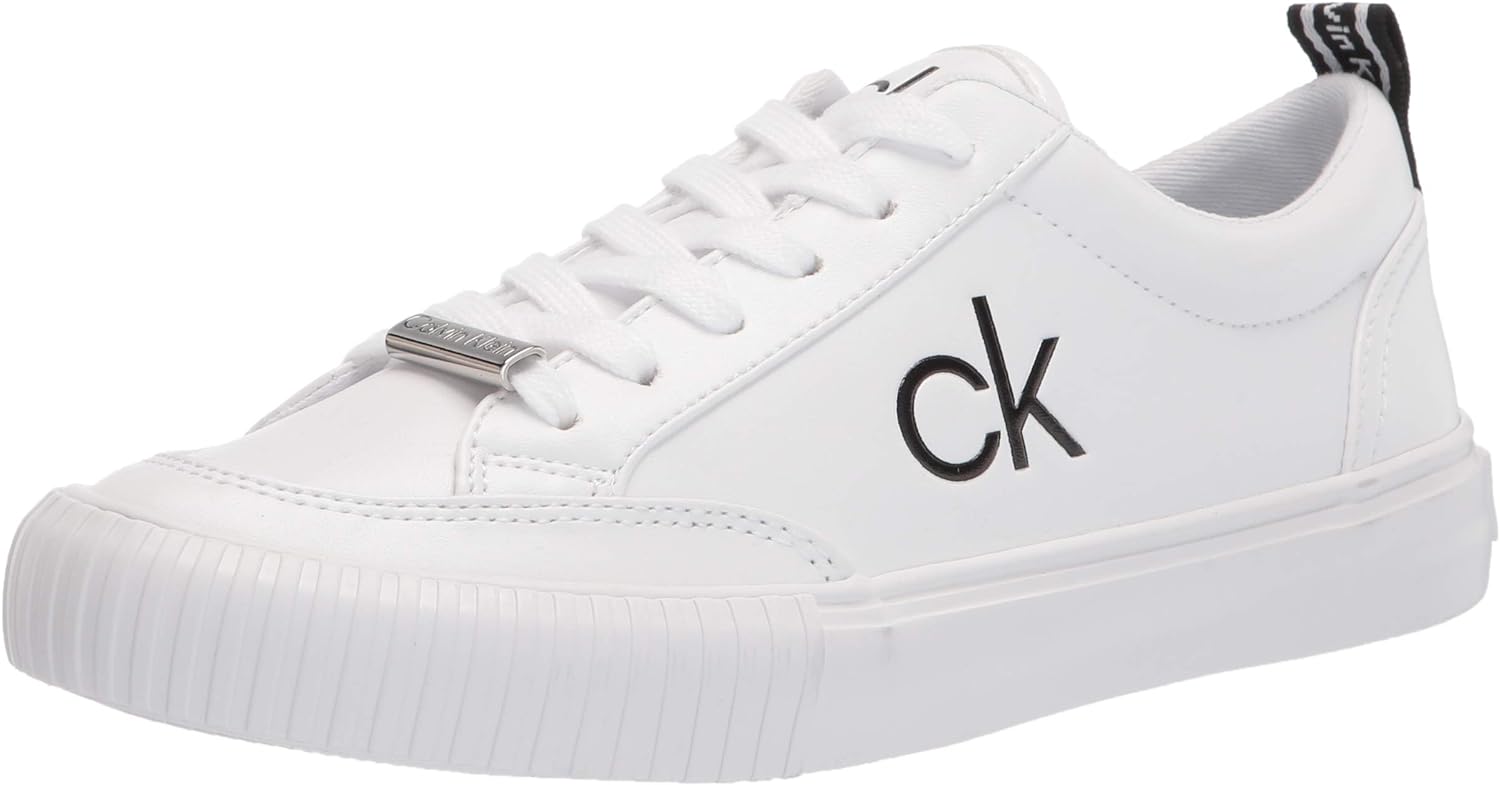 Calvin Klein Women's Lariss Sneaker: Minimalist Lace-Up Design