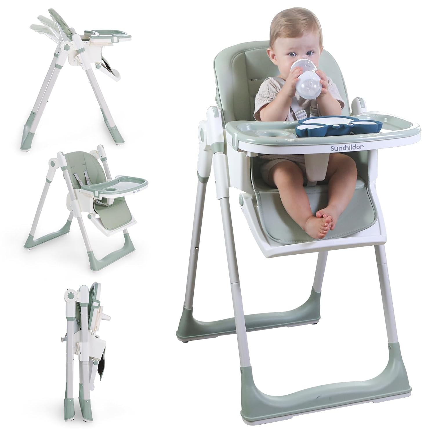 Sunchildor 3-in-1 High Chair: Ultimate Comfort & Convenience!