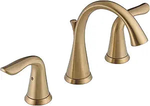 Delta Faucet Lahara Widespread Bathroom Faucet in Gold Finish