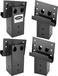4x4 Compound Angle Brackets Set of 4 - Heavy Duty Steel for Deer