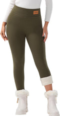 Women Winter Thick Fleece Lined Leggings High Waist - Sherpa Warmth