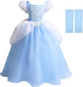Princess Belle Yellow Toddler Fairy Costume Dress - Poofy Satin Skirt