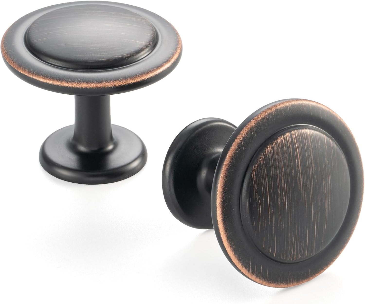20 Pack 1-1/4 Inch Round Oil Rubbed Bronze Cabinet Knobs