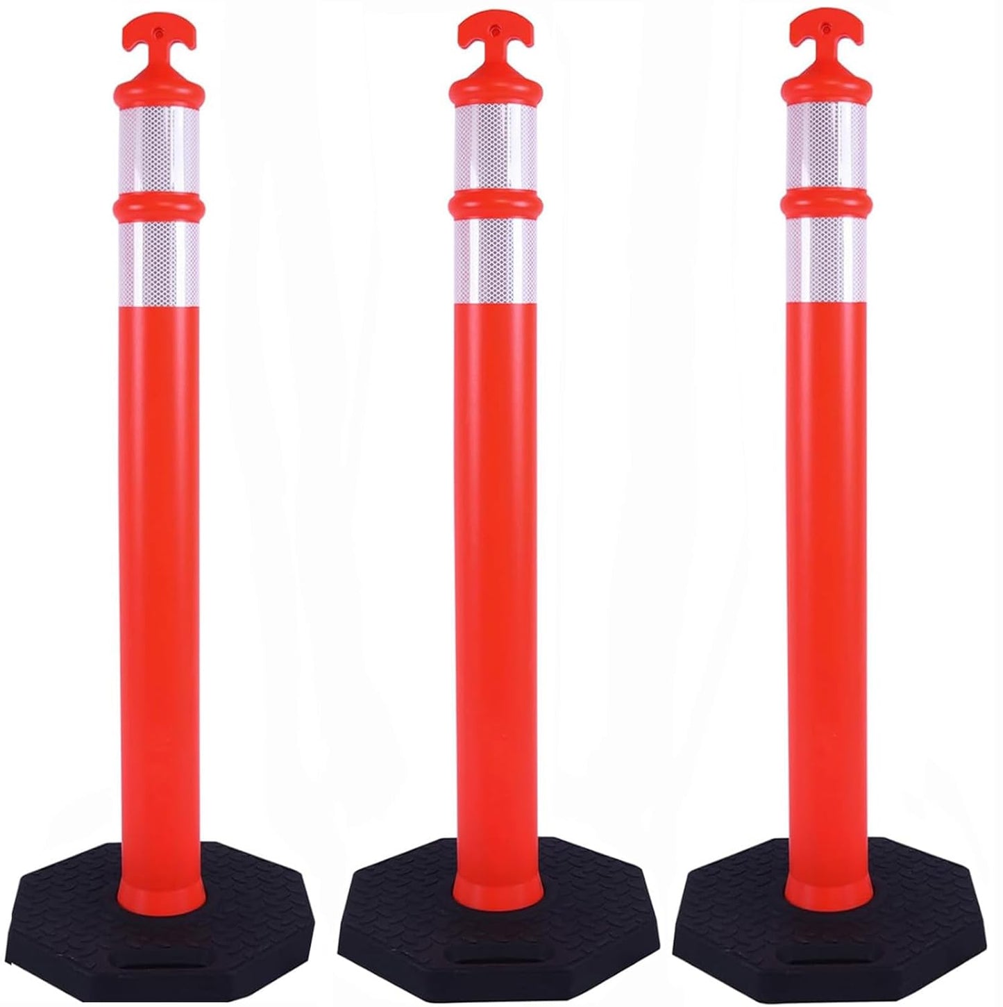 3PACK Traffic Delineator Cone 45in High for Safety Control