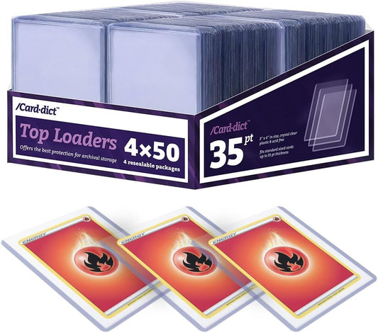 200ct Top Loaders for Trading Cards - Perfect Protection