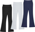 BIG ELEPHANT Girls Flare Leggings High Waisted Bell Bottoms Activewear