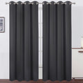 Blackout Curtains 66 x 84 in Dark Grey - Thermal Insulated Room