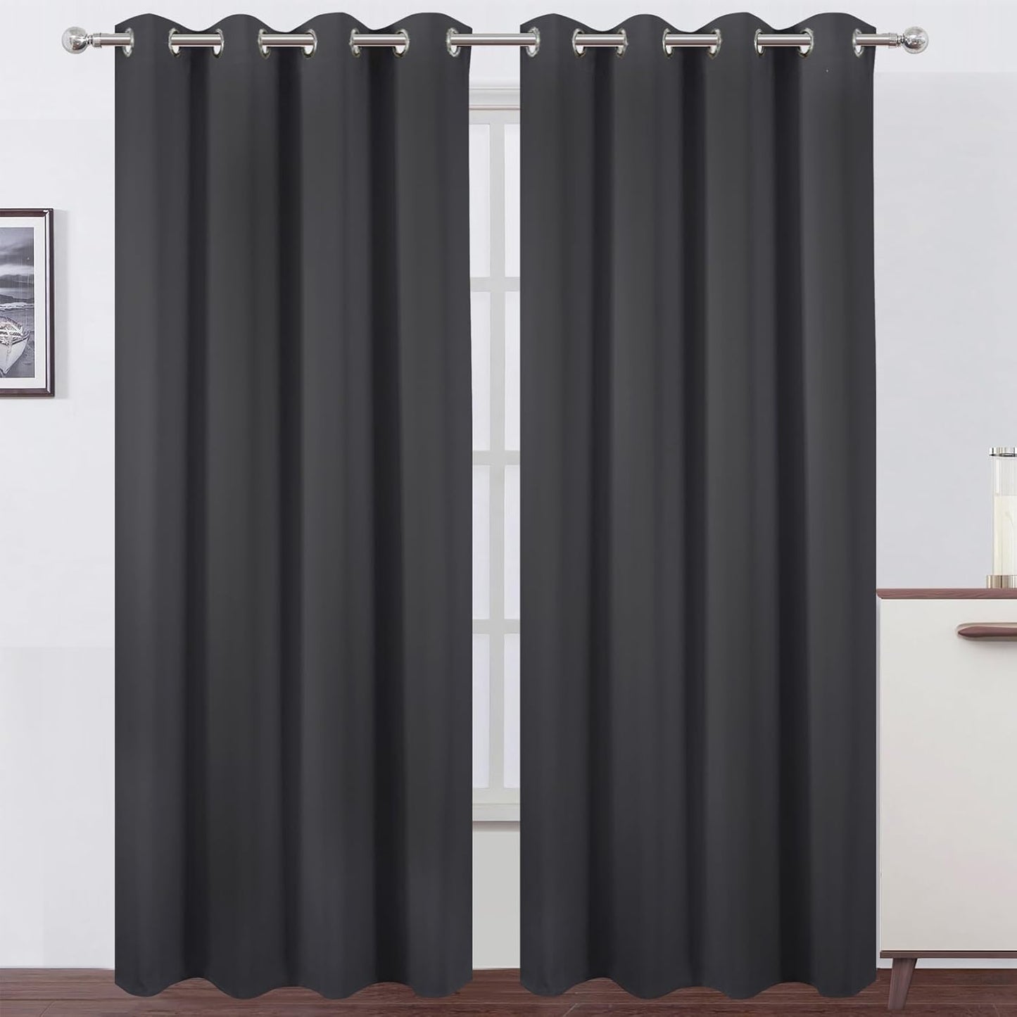 Blackout Curtains Set of 2 Panels for Total Room Darkening