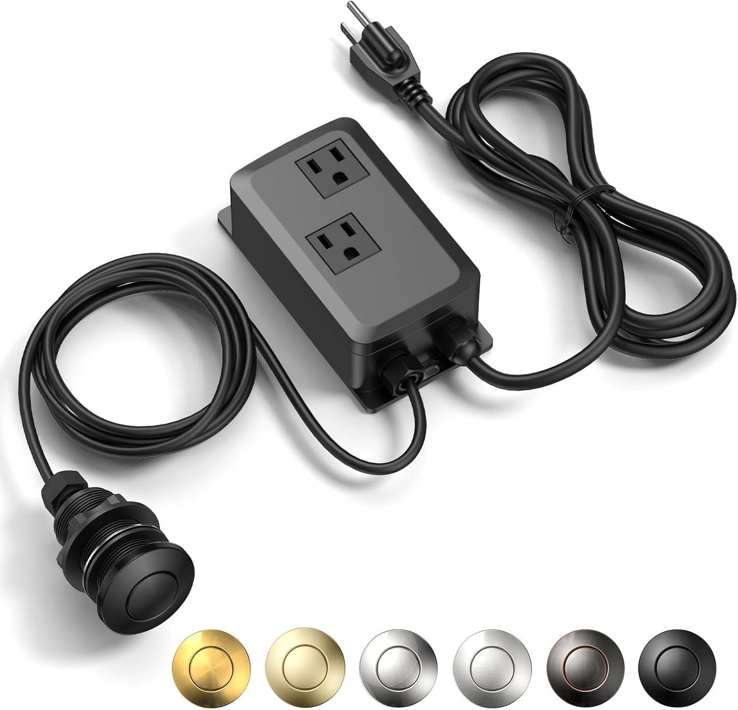 Professional Dual Outlet Garbage Disposal Switch Kit