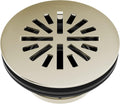 Delta 4 in Round Shower Floor Drain Polished Nickel - Clean Finish